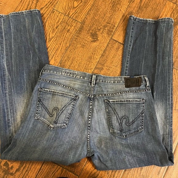 Citizens Of Humanity Blue Straight Jeans Versatile Style - Picture 2 of 5